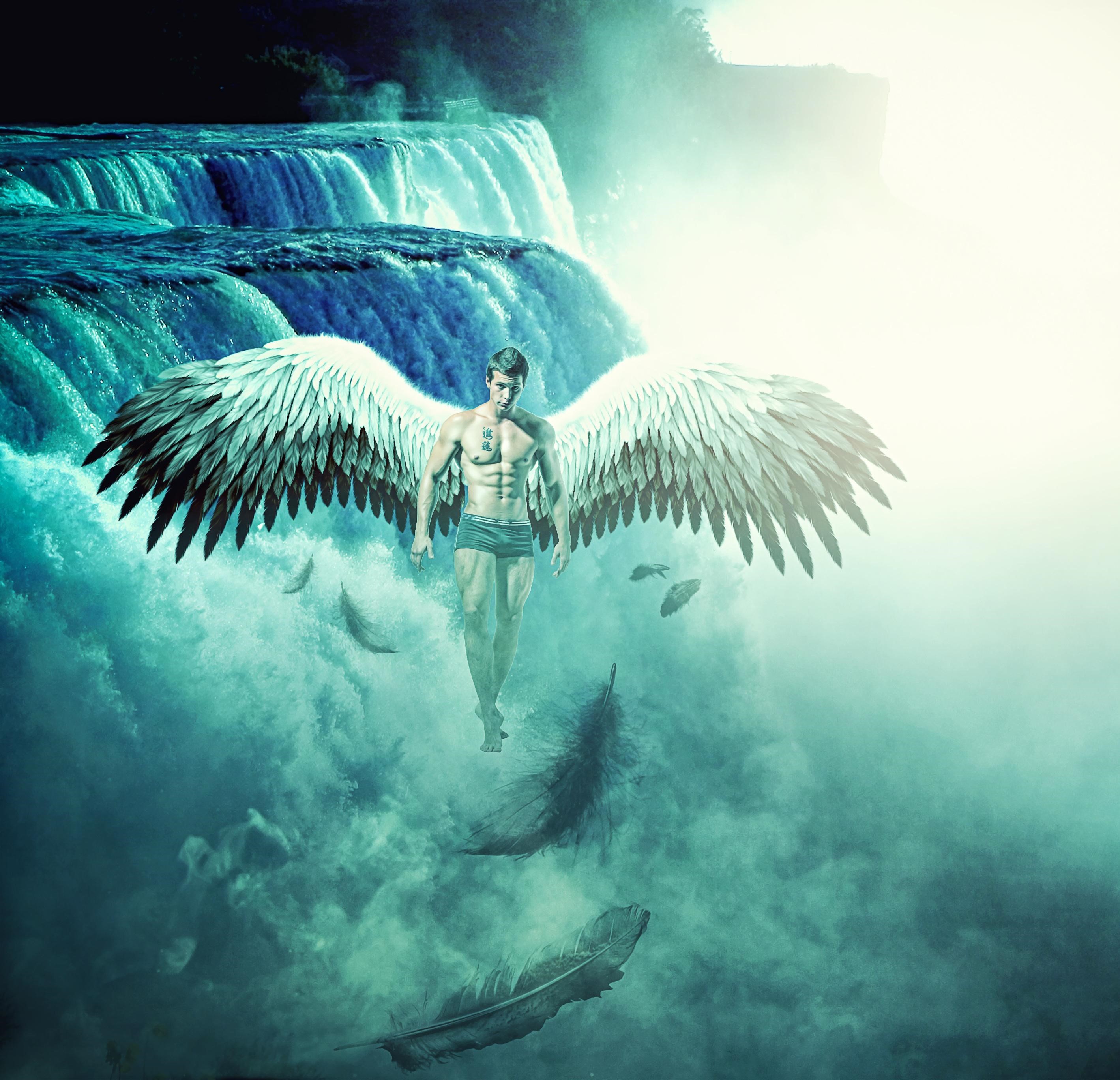 Humain Né Avec Des Ailes